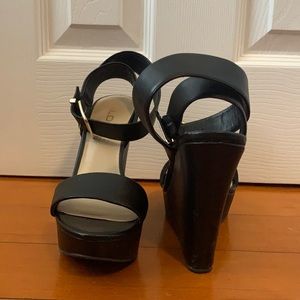 Aldo strap wedge heels